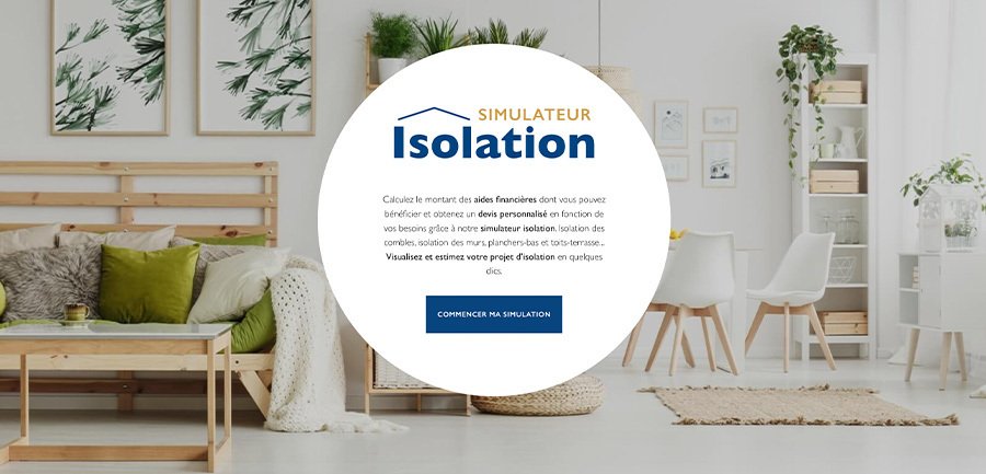 simulateur isolation Les Matériaux