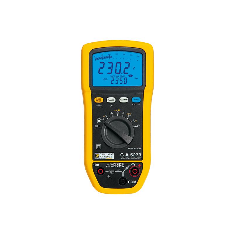 Multimetre trms ac/dc 600v cat iv/1000v cat iii 1