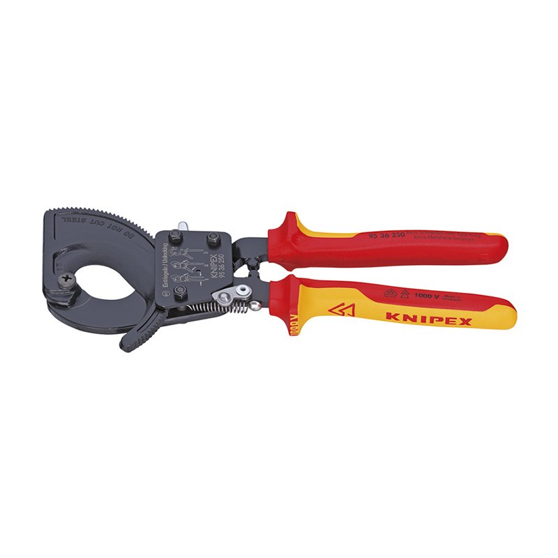 Coupe-câbles à cliquet isolé 1000 V Knipex