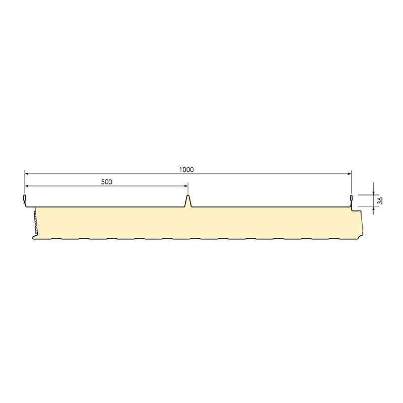 Panneaux sandwich de couverture Maukatherm T iQ+ pour Toiture