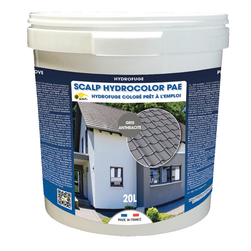 Produit de traitement Hydrocolor pae pour toitures et façades de Scalp