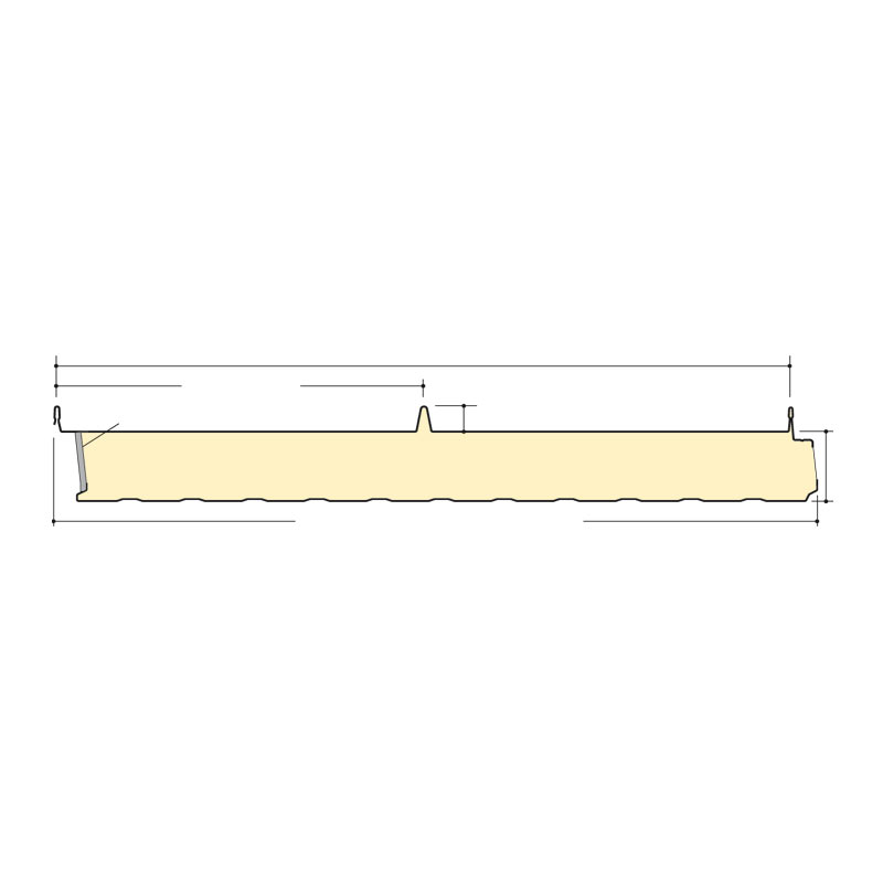 Toiture Panneau sandwich Maukatherm T iQ+ ArcelorMittal CONSTRUCTION France