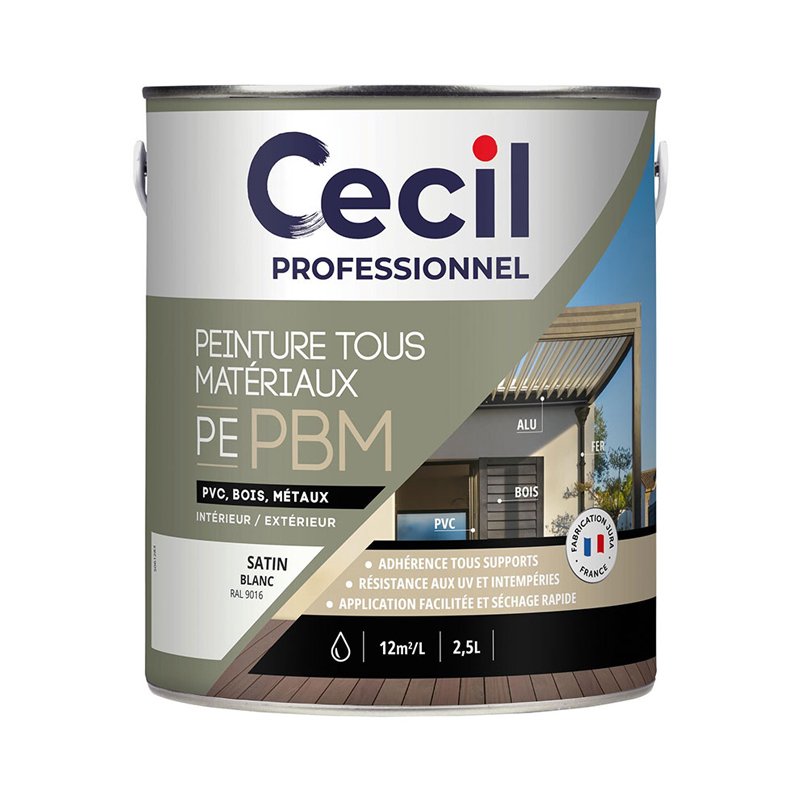 Peinture tous-matériaux PE PBM de Cecil Pro