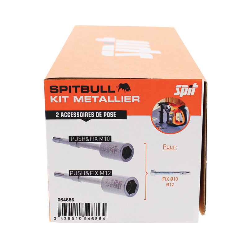 Chevilleur sans fil SPITBULL SDSPLUS kit metallier Spit Paslode