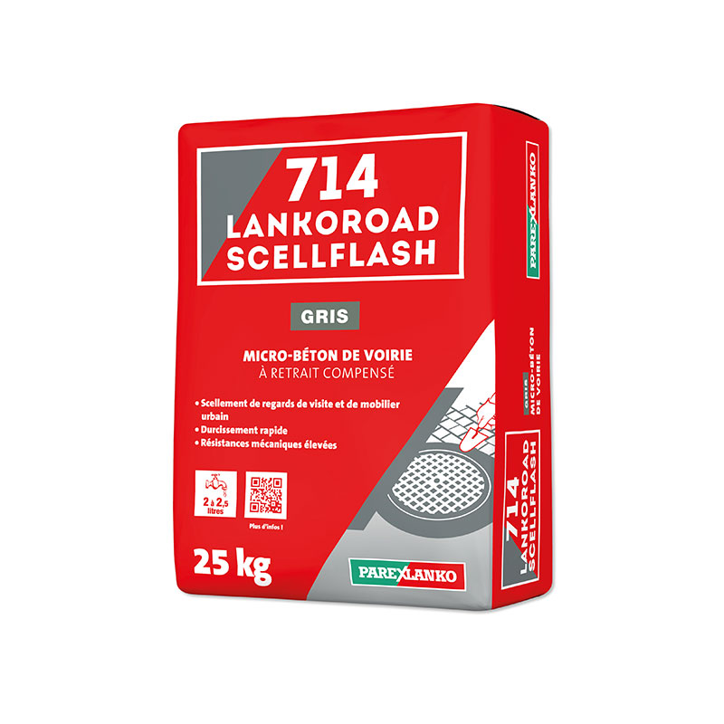 Microbéton de voirie 714 LANKOROAD SCELLFLASH 25KG de Parexlanko