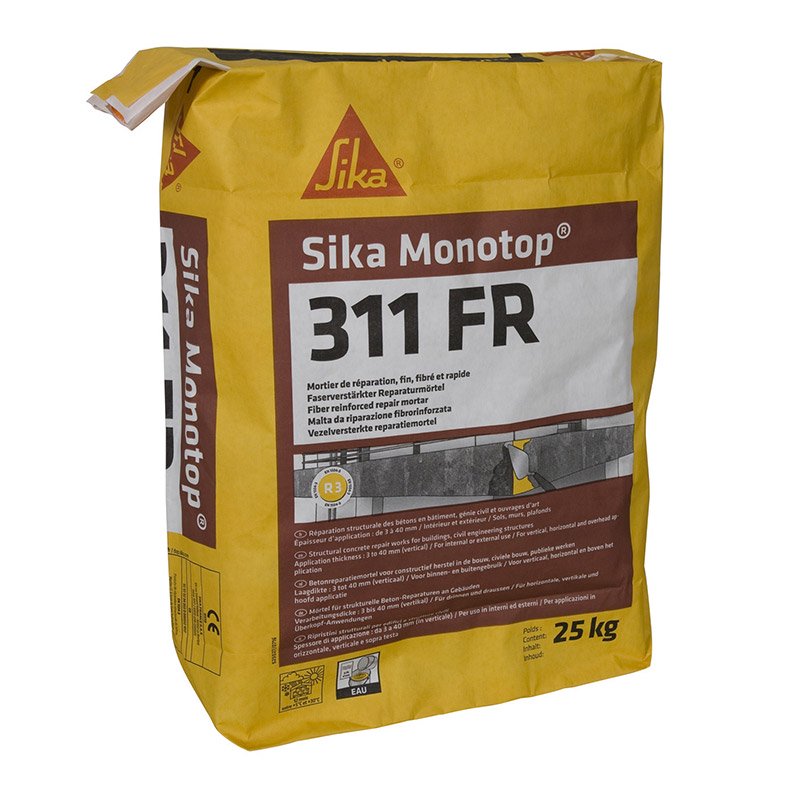 Mortier Sika Monotop®311 FR / 311 FR CLAIR Sika