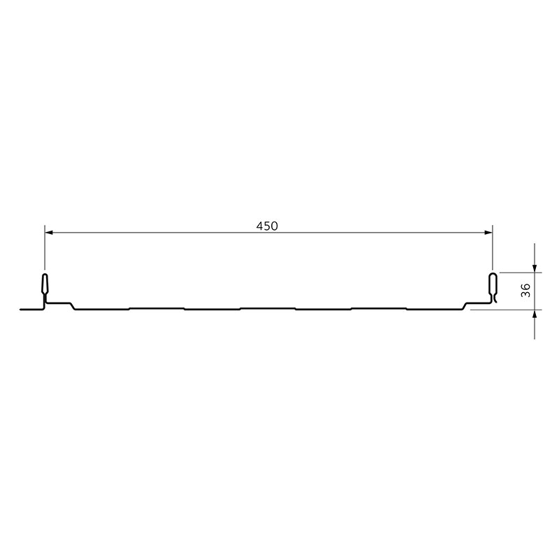 Accessoires couvertures Profil de type « joint debout » Mauka® Line 1.450.36T ArcelorMittal