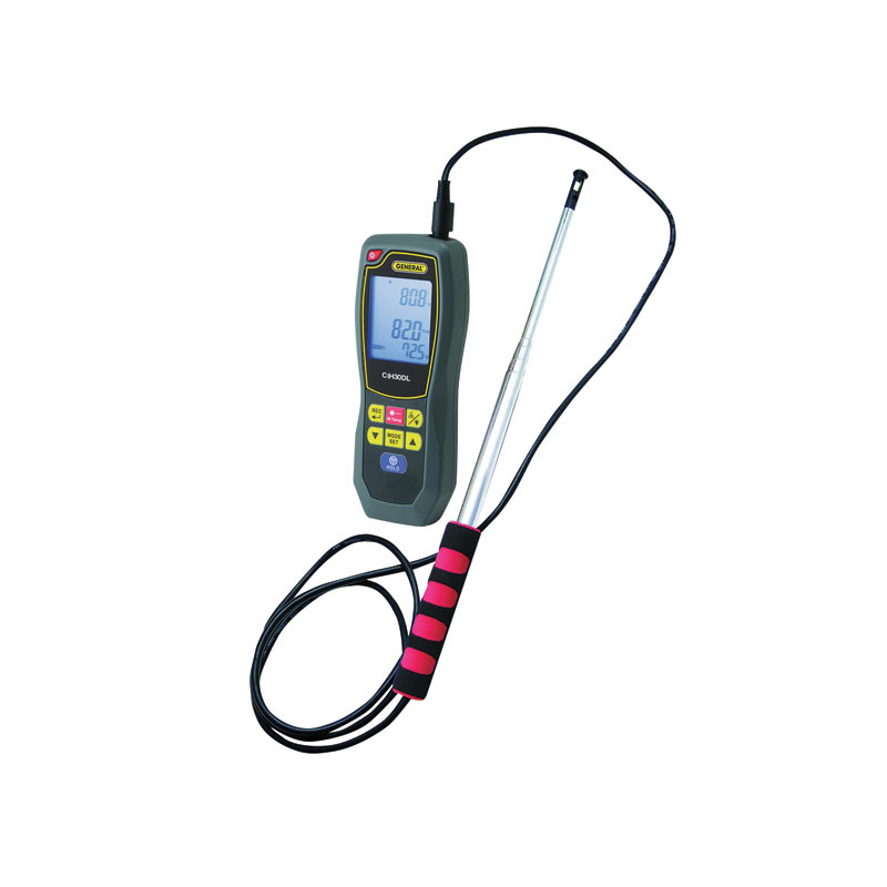 Anémomètre à fil chaud et thermomètre avec sonde téléscopique CHI30DL Turbotronic