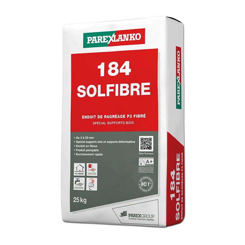 Enduit de ragréage fibré 184 Solfibré Parexlanko