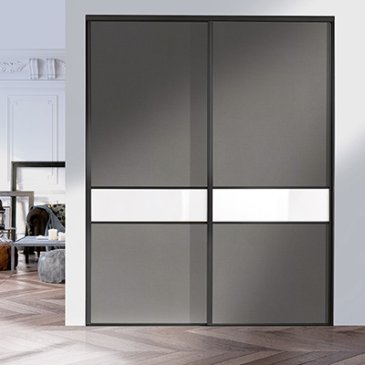 PORTES COULISSANTES STRASS ANTHRACITE LAQUÉ Coulidoor
