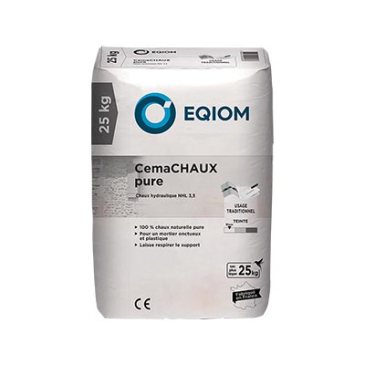 CemaCHAUX pure blanche NHL3,5 25kg Eqiom
