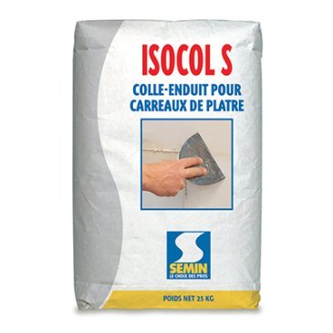 Colle-enduit pour carreaux de plâtre ISOCOL SUPER Semin