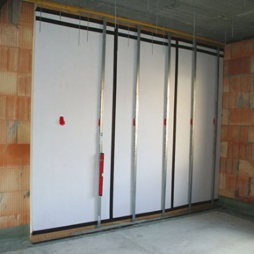 Isolation thermique des murs à l'aide d'une contre-cloison : Efimur® Soprema