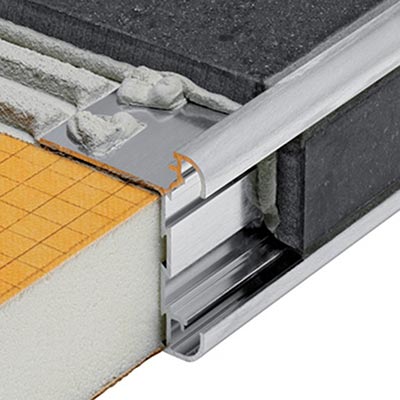 Profilé de bordure Schlüter®-rondec-step/-step-ct Schlüter®-Systems