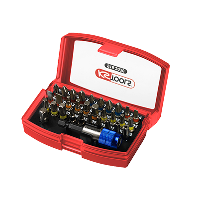 Jeu de 30 embouts de vissage à code couleur TORSION power Ks Tools