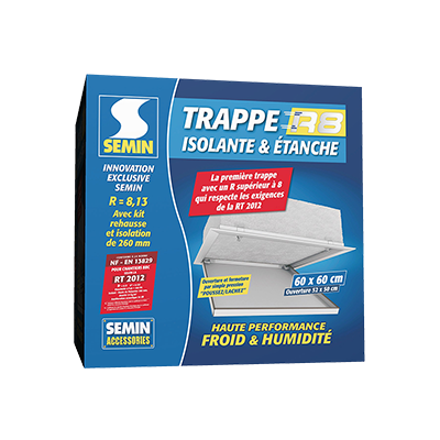  Kit trappe de comble r8 isolante et étanche Semin