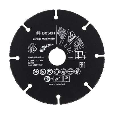 Disque carbide 125 mm SPEED FOR MULTI-MATÉRIAUX Bosch