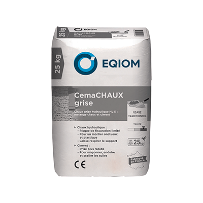 CemaCHAUX Grise HL5 25kg Eqiom