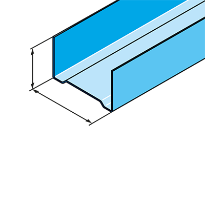 Profilés Rail stil® r 48/300 bot10l Placo