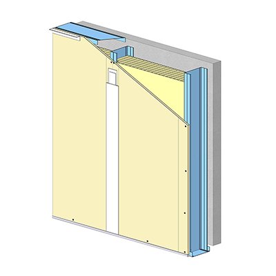 CLOISON STANDARD DE GRANDE HAUTEUR - KMA 22 OVERSIZE CINÉMA Knauf