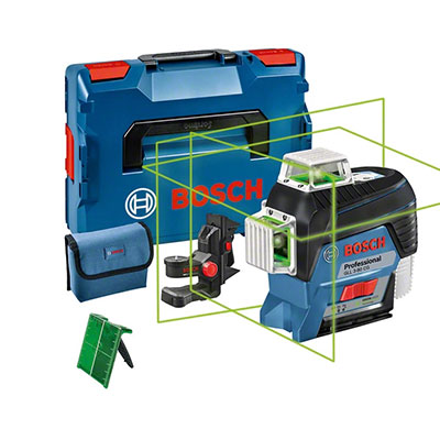 Laser lignes 3 plans connecté vert GLL 3-80 CG par Bosch