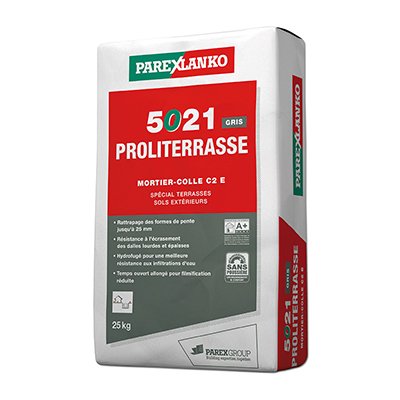 Mortier colle 5021 proliterrasse Parexlanko