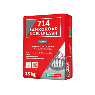 Microbéton de voirie 714 LANKOROAD SCELLFLASH 25KG de Parexlanko