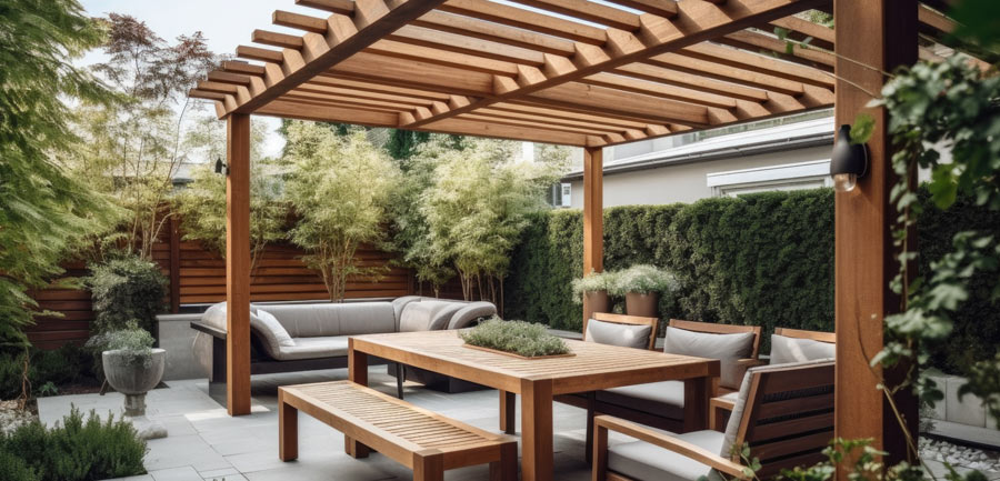 Pergolas en bois