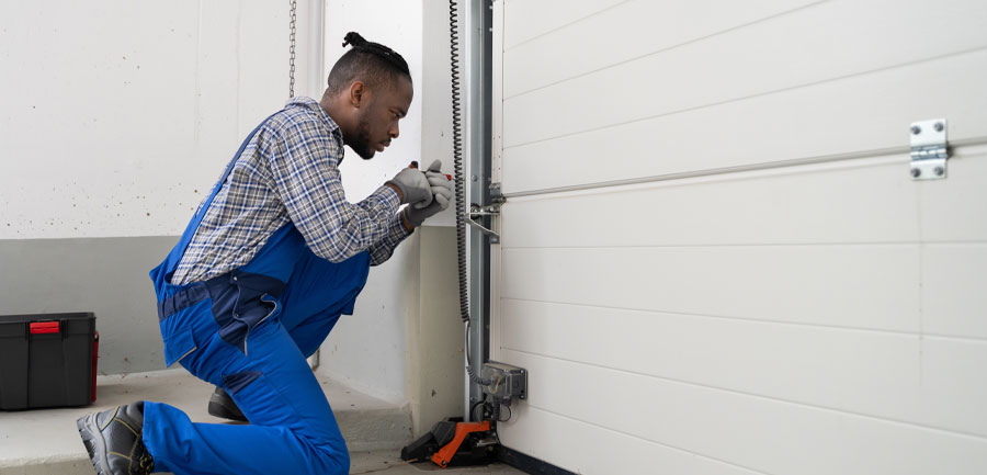 installation porte de garage