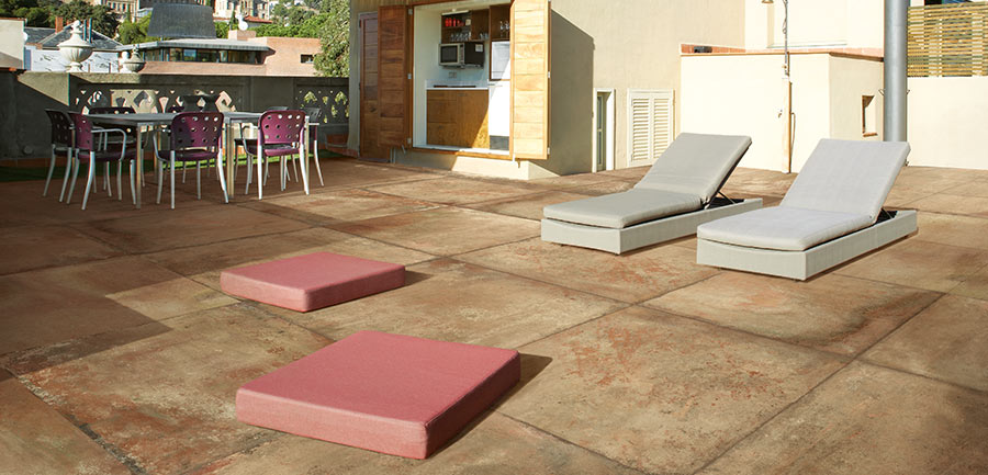 Carrelage en terre cuite